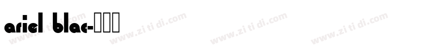 ariel blac字体转换